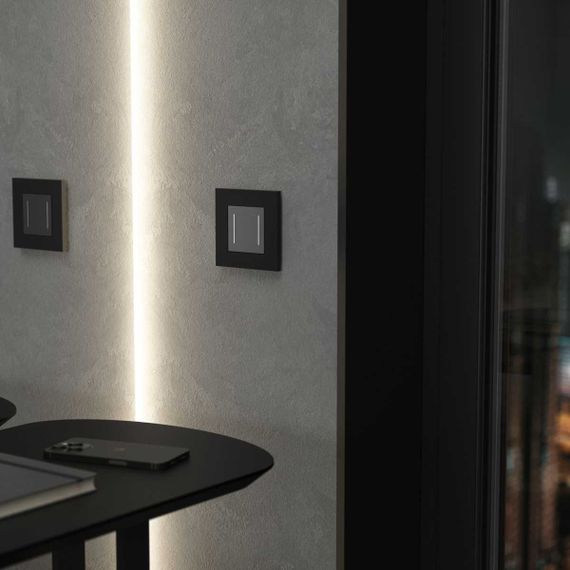Рамка Werkel Slab на 1 пост черный матовый W0012908 4690389193293