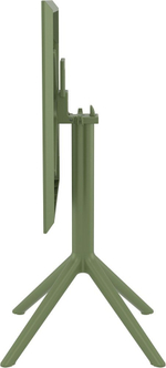 Стол пластиковый складной Siesta Contract Sky Folding Table 60, оливковый