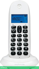 Радиотелефон DECT Motorola C1001СB+ белый (107C1001BLANCO)