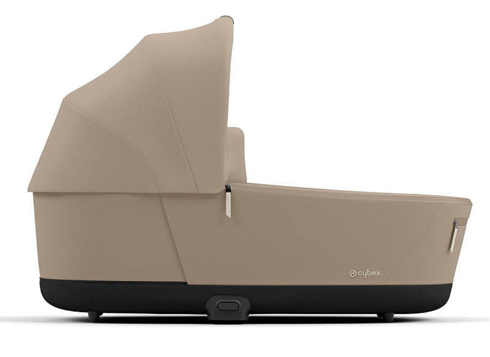 Коляска 3 в 1 Cybex Priam IV Chrome Brown complete и автокресло Cloud T i-Size Platinum White Plus Cozy Beige