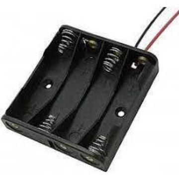 Держатель на 4 батарейки АА с проводами BH-341