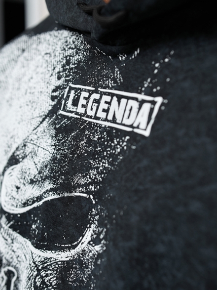 Толстовка демисезонная мужская LEGENDA Череп черная