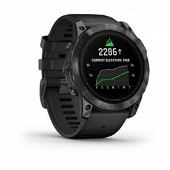 Garmin EPIX PRO Gen 2 Sapphire 51 мм — угольно-серый титановый корпус, DLC, черный ремешок