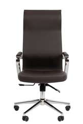 Офисное кресло Chairman 702 Россия экопремиум коричневый