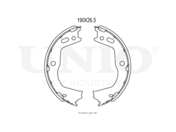 Колодки тормозные бараб. задние UNIO BRP-10078