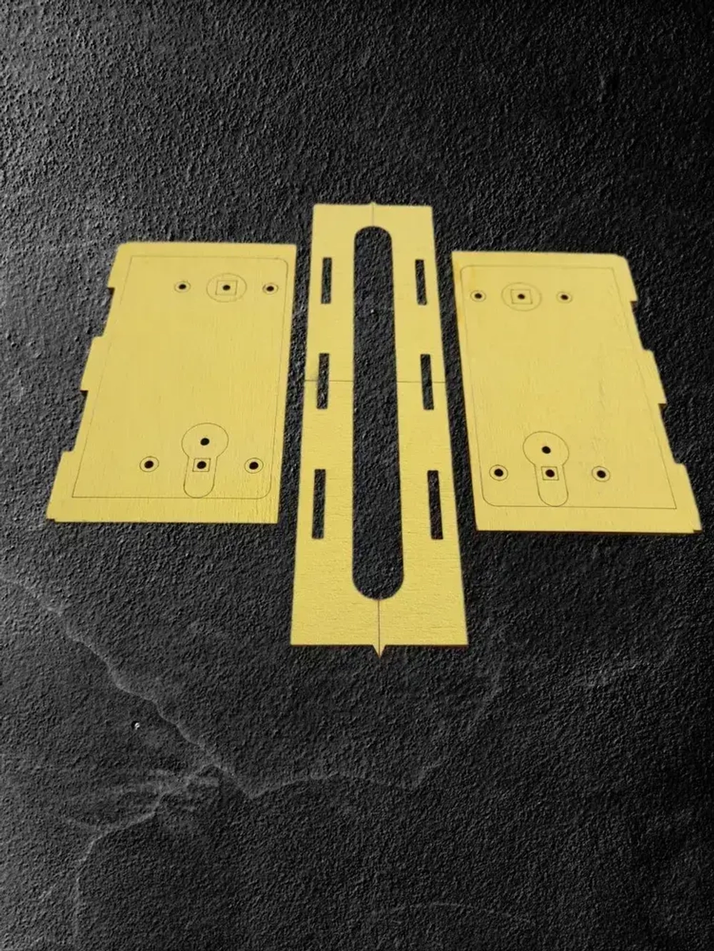 Шаблон для врезки дверных замков и ручек 195*18