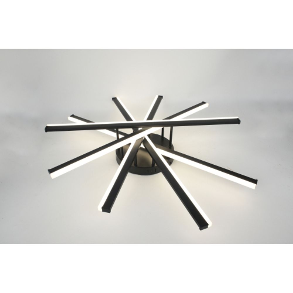 Светильник потолочный светодиодный Rivoli Aurora 6181-201 LED 110 Вт 3000-6000К чёрный с пультом | Rivoli