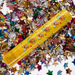 Пневмохлопушка «Три кота. Фольгированные звезды» разноцветные металлик, 30 см, 1 шт.