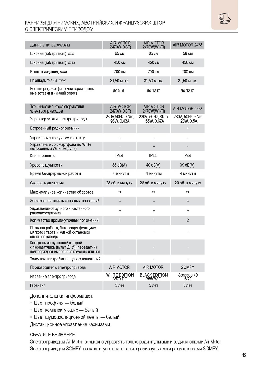 AIR MOTOR 2470W(DCТ) /2470W(WI-FI) /2478