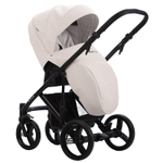 Детская коляска Bebetto Magnum Light Pro 3 в 1 с автокреслом Avionaut Cosmo 07 белая кожа
