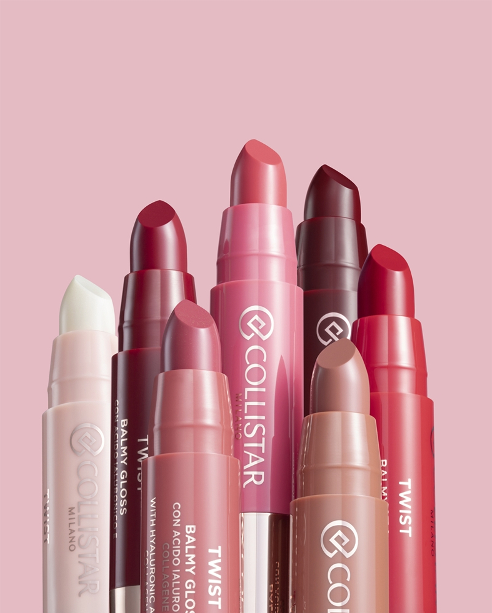 Collistar Twist Balmy Gloss - Увлажняющий бальзам для губ оттенок 208 Ciliegia, 2 g