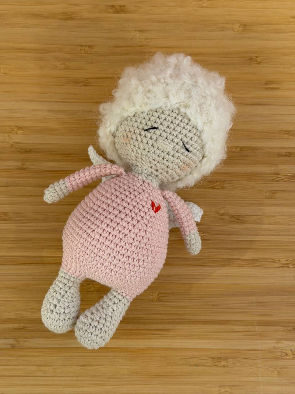 Ангел вязаный, Розовый