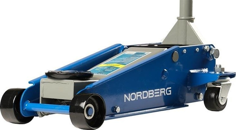 Домкрат подкатной NORDBERG N32030 с резиновой насадкой (3,0 т - 120/450 мм) ЦБ-00012274