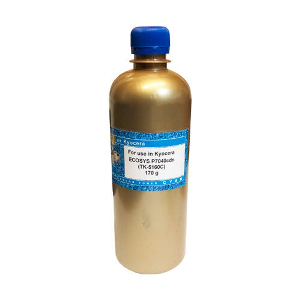 Тонер для KYOCERA ECOSYS P7040cdn (TK-5160C) (170гр, голубой, 12К, MITSUBISHI) Gold ATM