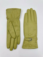 Перчатки лайм с ремешком