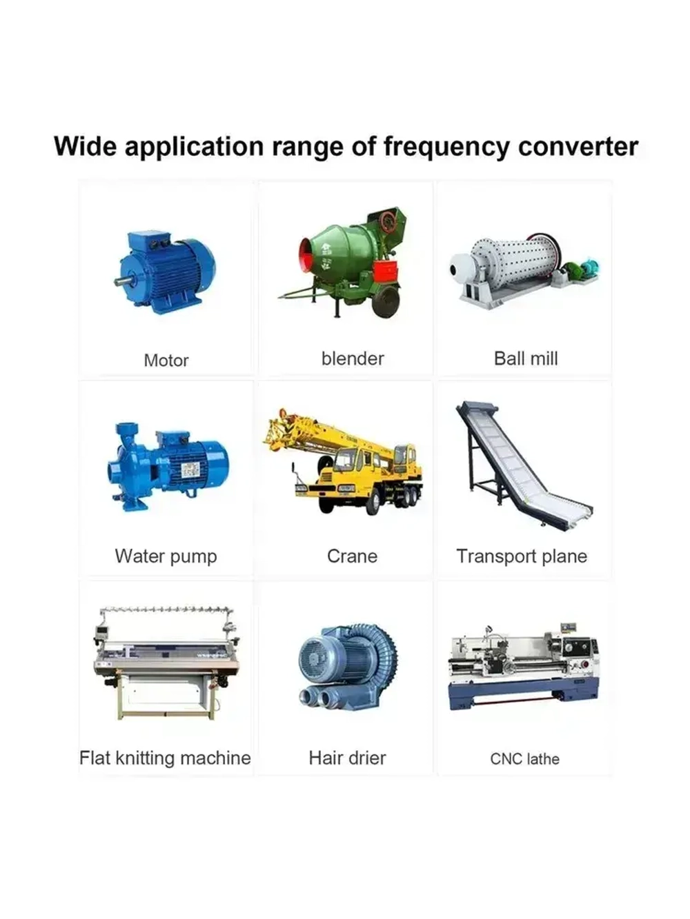 2,2 кВт VFD Частотный преобразователь Трехфазный вход 380В Трехфазный выход 380В ZUKED-310-380V-2.2KW(CW100)