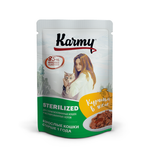 Karmy Sterilized Влажный корм для стерилизованных кошек курица в желе, 80 гр