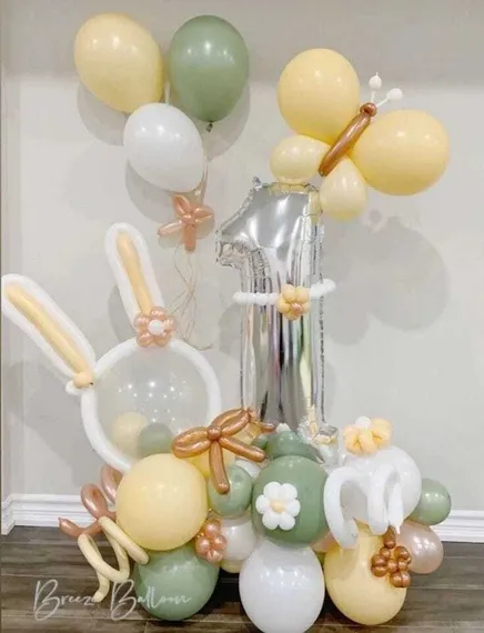 Композиция из шаров на 1 годик №3