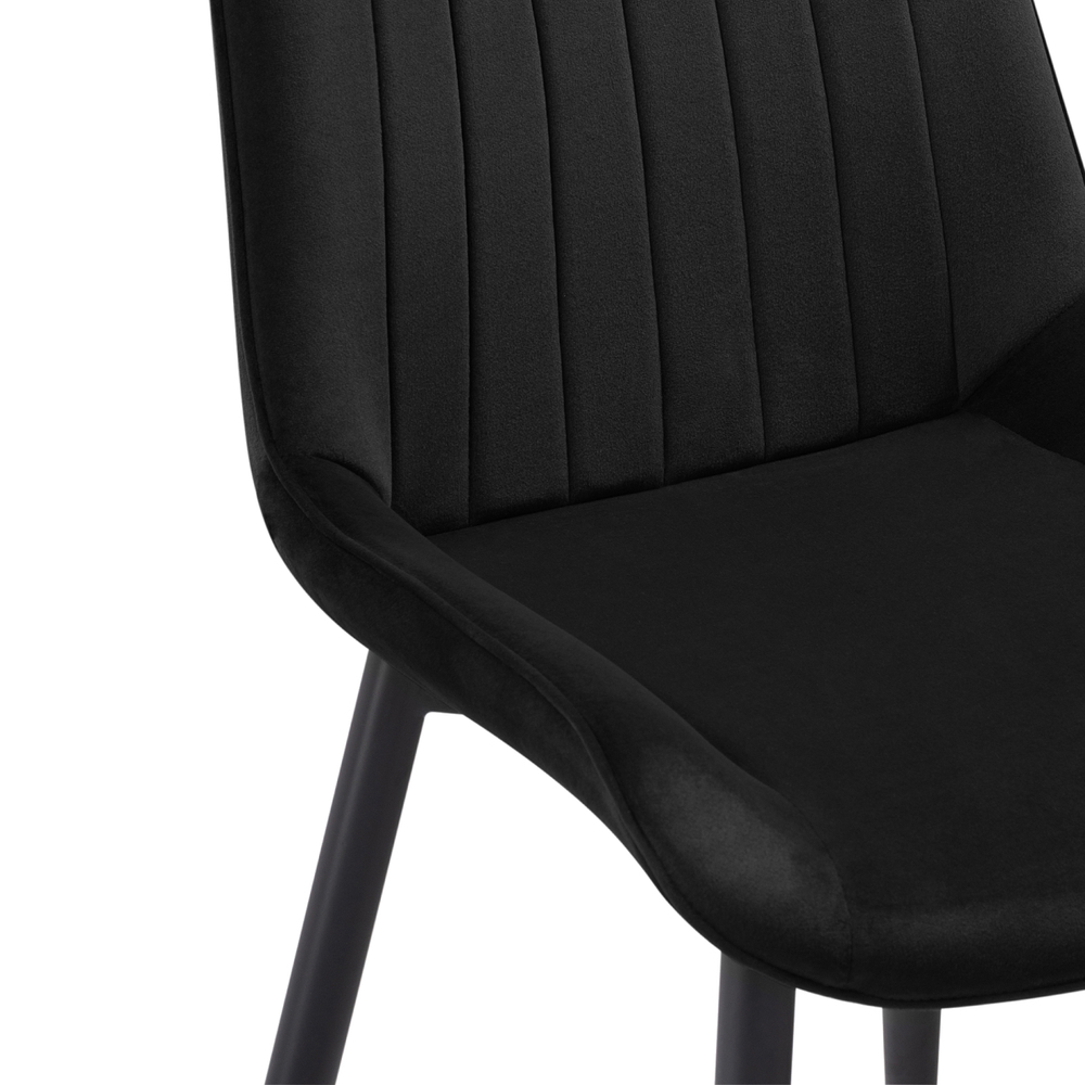 Стул на металлокаркасе Woodville Seda-1 black, gold, black