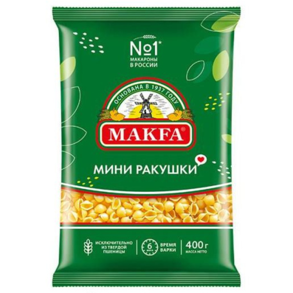 Макароны Макfa мини Ракушечки 400 гр