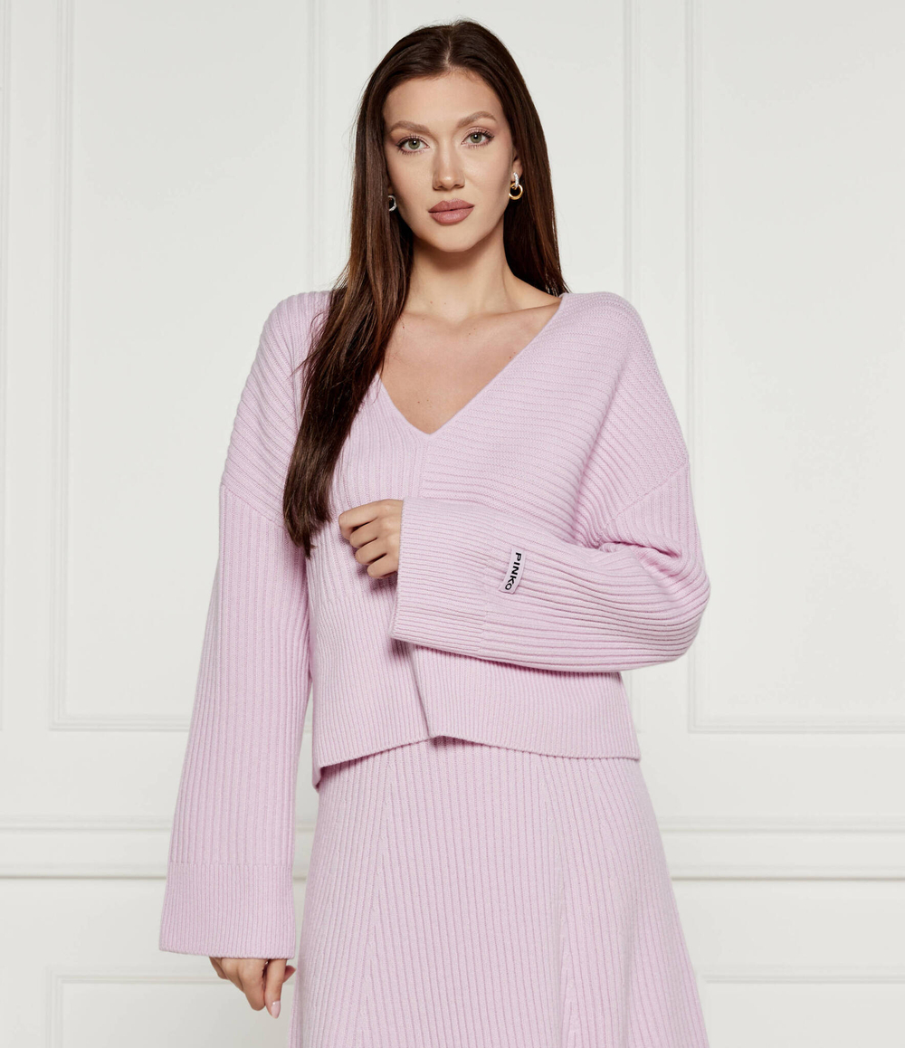 Хлопковый свитер APHRODITE GIANT Pinko - розовый(104389 A27B)