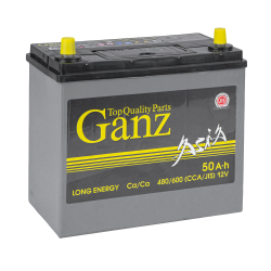 Аккумулятор GANZ ASIA 50 А/ч прямой L+ 238x129x225 B24 EN 480 А