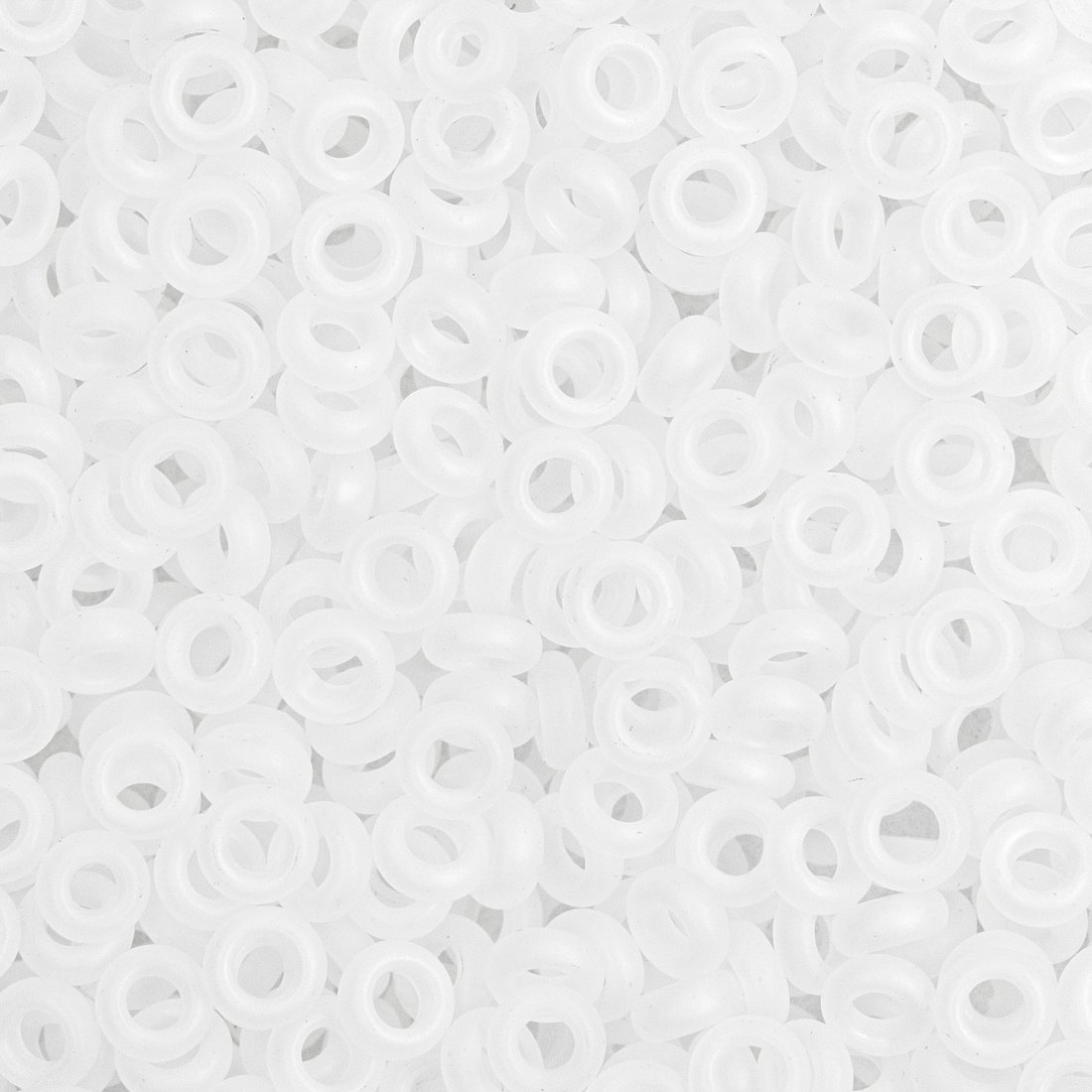 Японский бисер TOHO Demi 8/0 (№161F), прозрачный радужный матовый