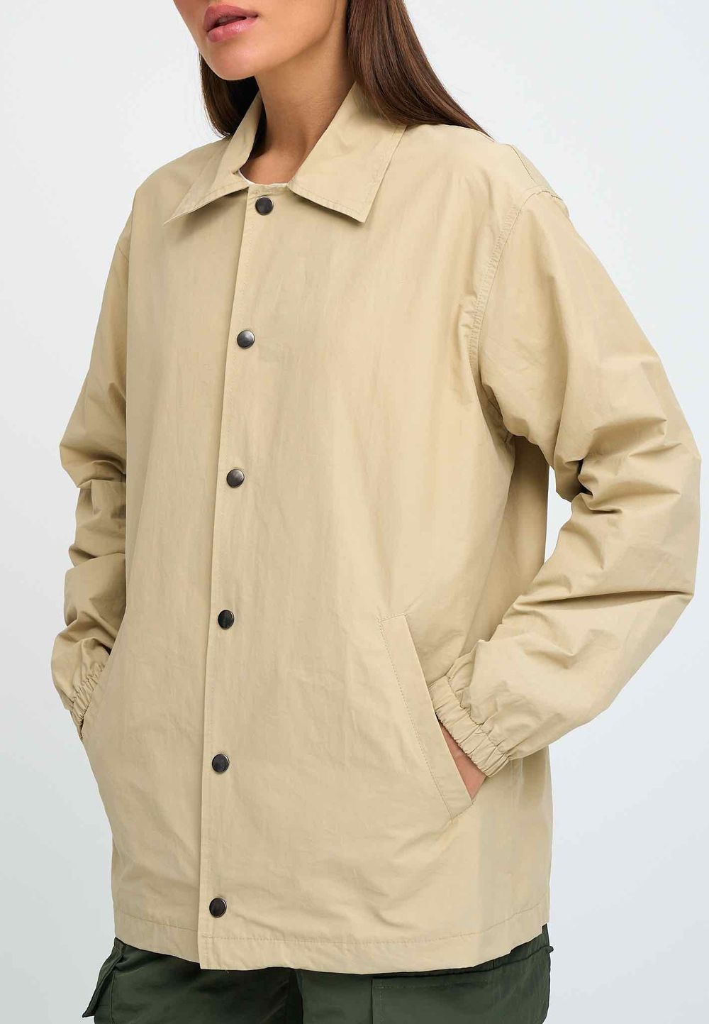 Куртка Kefirmaykifer Коуч Оверсайз песочный