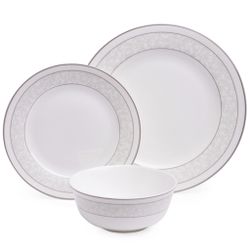 НАБОР ПОСУДЫ ОБЕДЕННОЙ LEFARD "GREY LACE" НА 4 ПЕР. 12 ПР.
