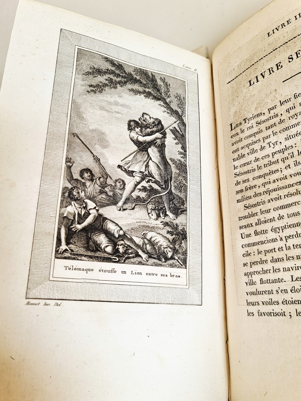 "Les aventures de Telemaque. Tome premier". Par M. de Fenelon. Nouvelle edition. Tome premier.