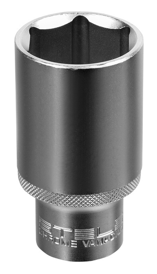 Головка торцевая удлиненная, 30 мм, шестигранная, CrV, под квадрат 1/2 Stels, 13885