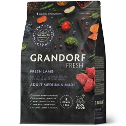 Grandorf Fresh, Fresh Lamb, Adult Medium & Maxi для собак средних и крупных пород (Свежее мясо ягненка с бататом)