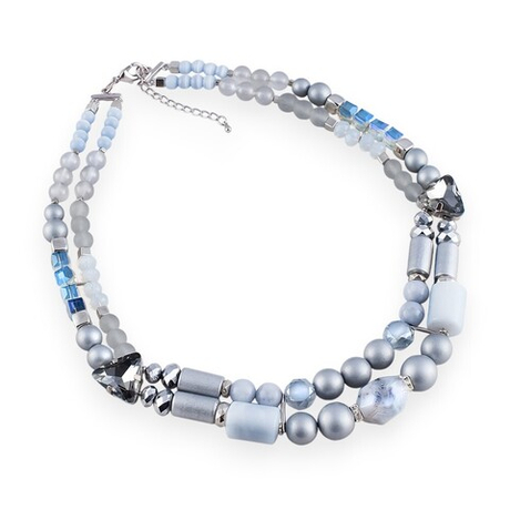 10118161 Колье Solo с агатом и кварцем