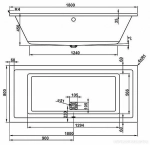 Ванна акриловая Vagnerplast Cavallo 180x80