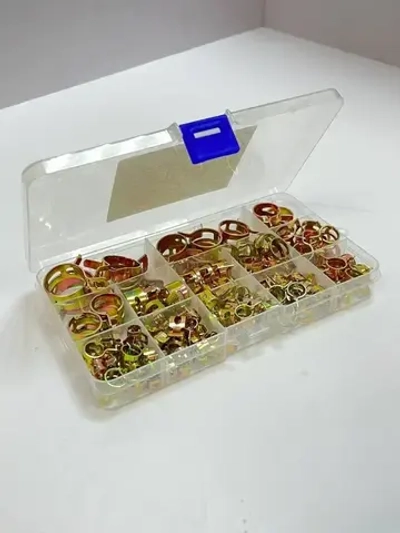 Набор пружинных самозажимных хомутов 115 штук 6мм-22мм