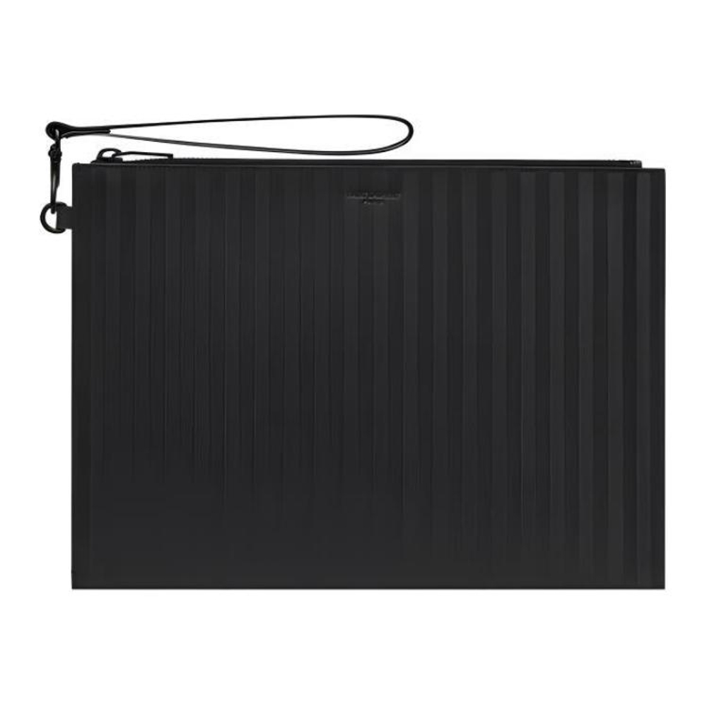 SAINT LAURENT PARIS Cow Leather Tablet Bag Men"s Black