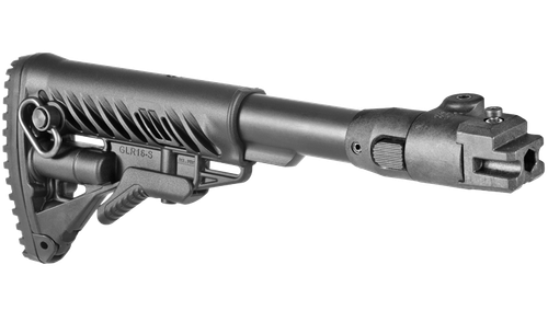 Телескопический складной приклад GLR-16 для АК47/74, Fab Defense