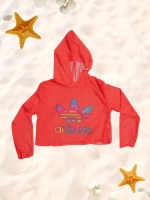 купальник слитный спортивный топ с капюшоном