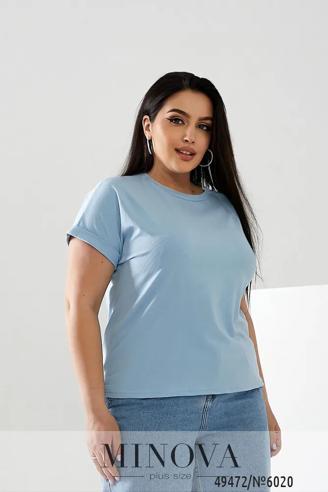 Футболка 6020-голубой Minova