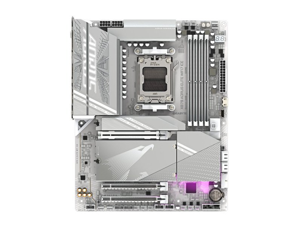Материнская плата Gigabyte X870 Aorus Elite Wf7 Ice, Socket AM5, AMD X870, ATX, RTL