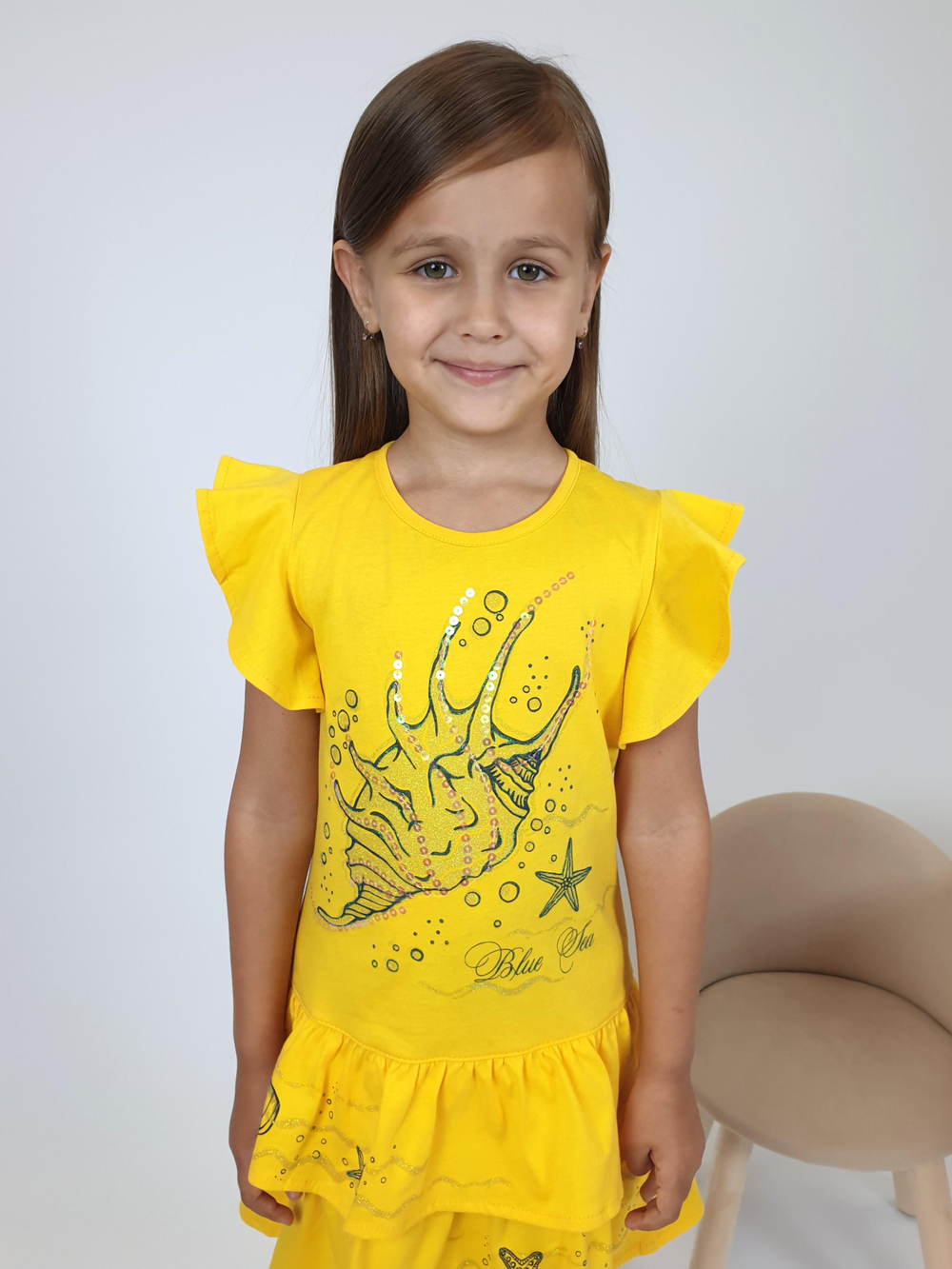 11-205-6 платье для девочки Luneva