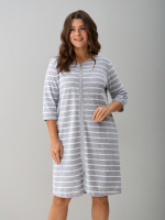 Халат Хм-562/серый-полоса-и