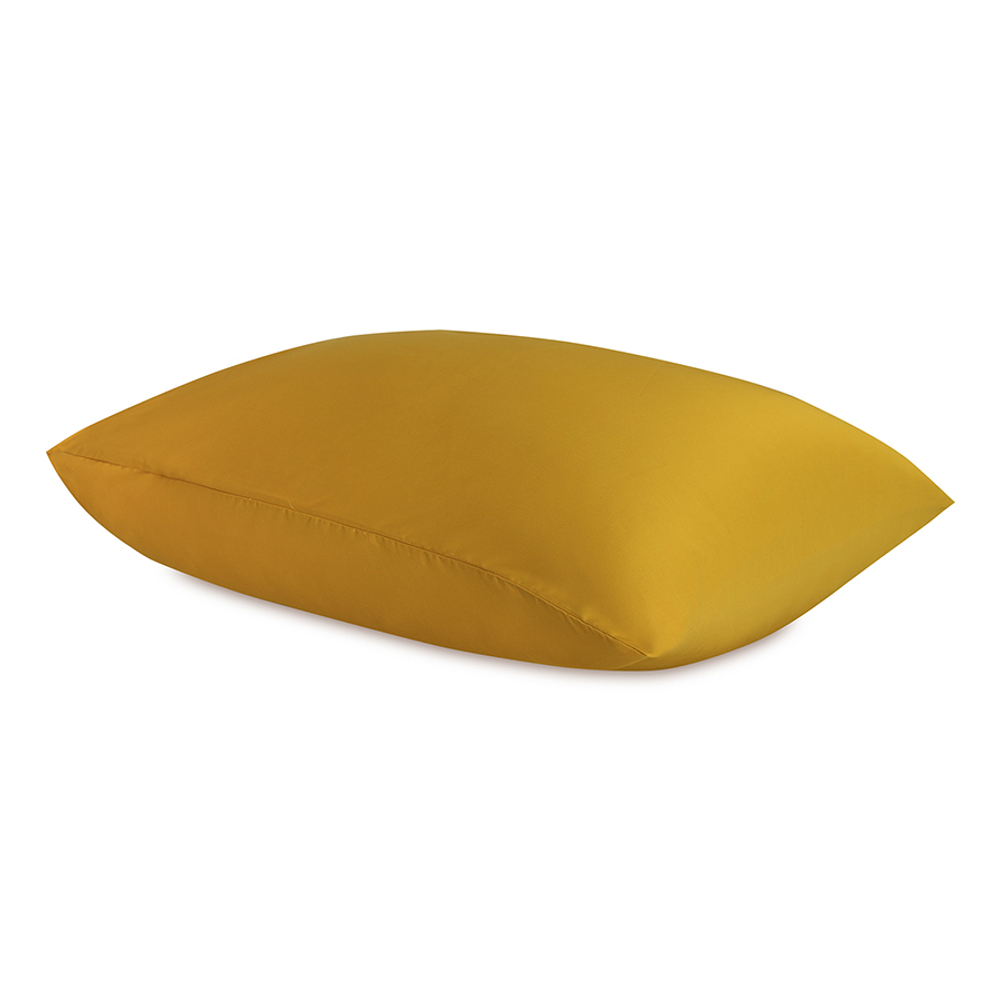 Комплект постельного белья из премиального сатина горчичного цвета из коллекции essential, 150х200 см