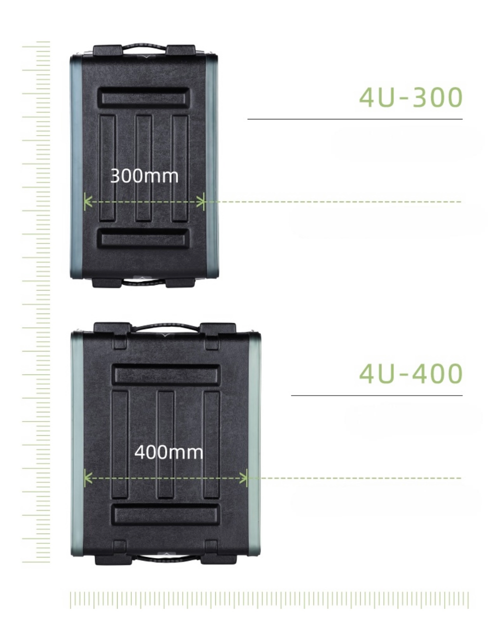 Пластиковый рэковый кейс RB PE-4U-300