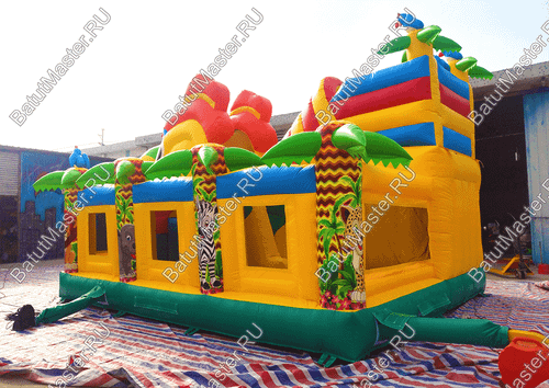 Надувной батут "Мульти-сафари-утка" 6*5*4 м