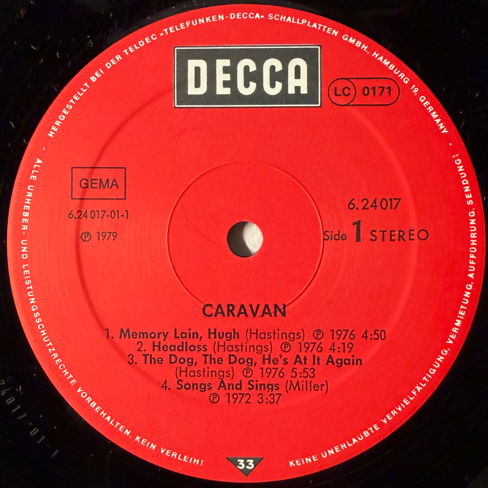 Caravan ‎– Caravan (Германия 1979г.)