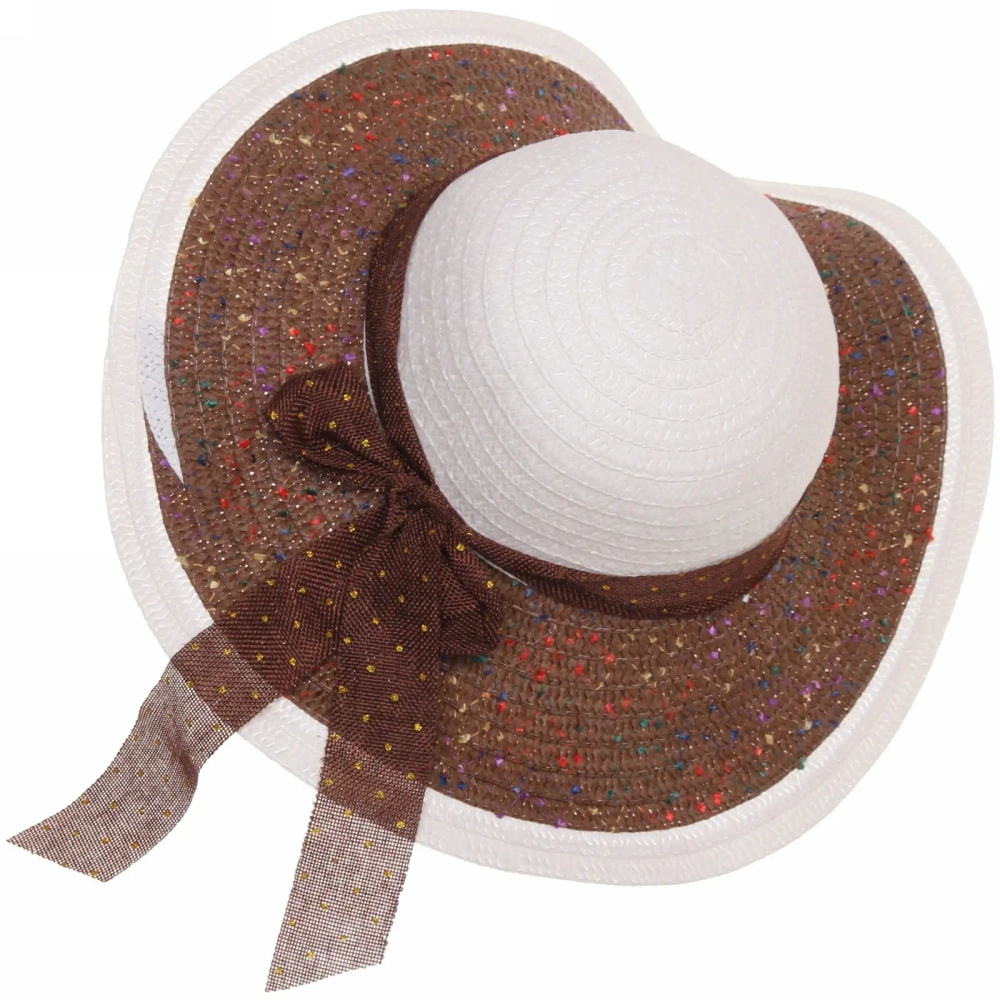 Шляпа женская с широкими полями «TiraMiSu- Адель», микс 5 цветов, р58, ширина полей 13 см