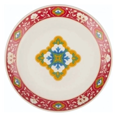 Тарелка мелкая 210 мм Красная Пахта керамика