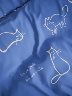 Ткань для пошива "Котики на сиреневом" Сказка перкаль, длина 10 м., ширина 2,2 м.