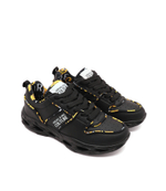 Кожаные кроссовки Versace Jeans Couture - черный(74VA3SS1ZP214)